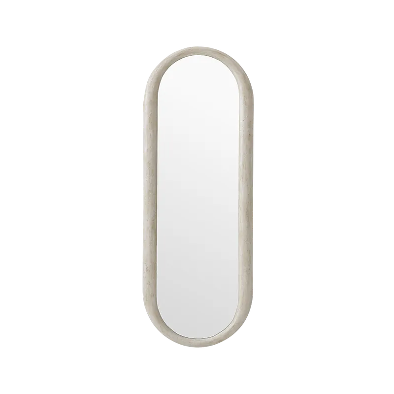 Alden Mirror Travertine - Modani Furniture