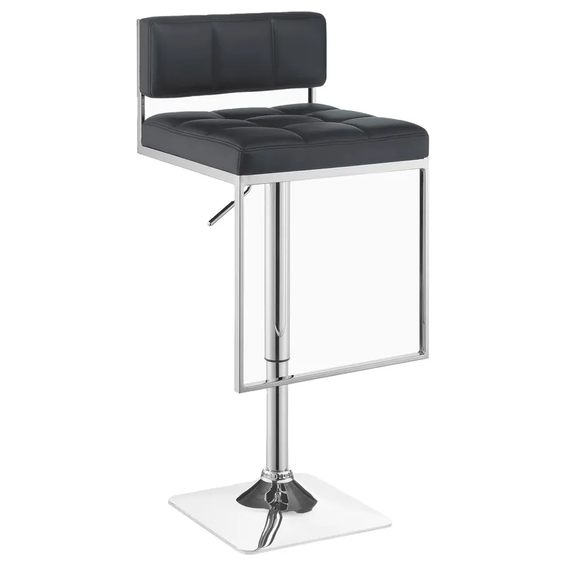 Alameda Adjustable Bar Stool Chrome and Grey - Coaster