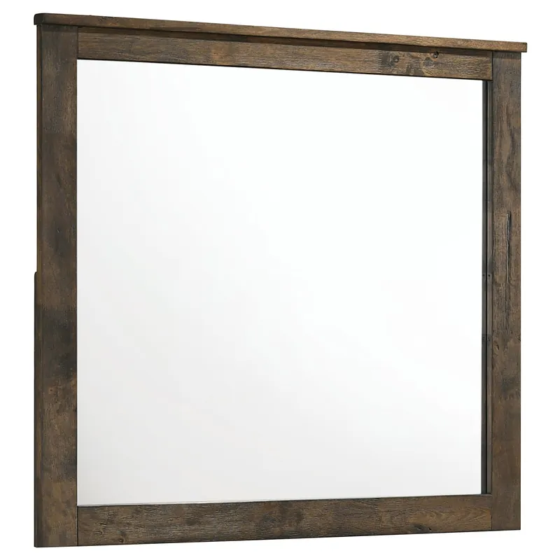 Woodmont Dresser Mirror Rustic Golden Brown - Coaster