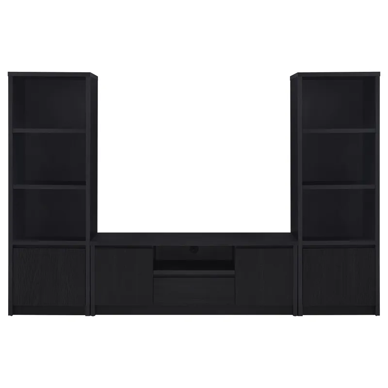 Winfield 3-piece Entertainment Center 60-inch TV Stand Black