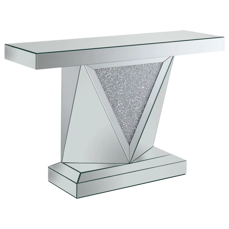 Amore Mirrored Acrylic Entryway Sofa Console Table Silver - Coaster