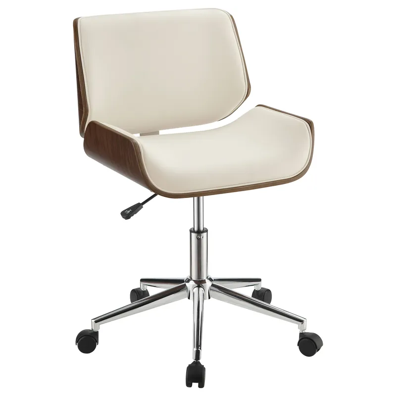 Addington Upholstered Adjustable Office Desk Chair Ecru - Coaster