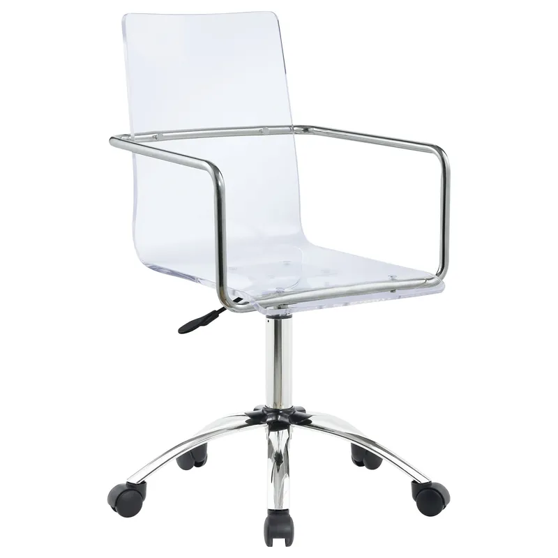 Amaturo Acrylic Adjustable Home Office Desk Chair Clear - Coaster