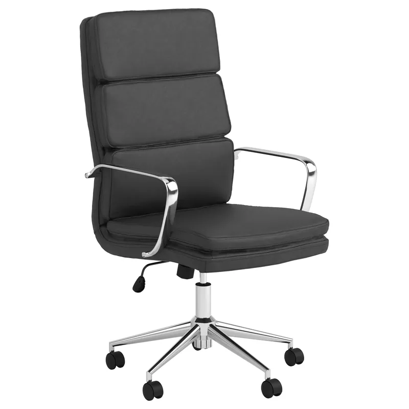 Ximena Upholstered Adjustable High Back Office Chair Black - Coaster
