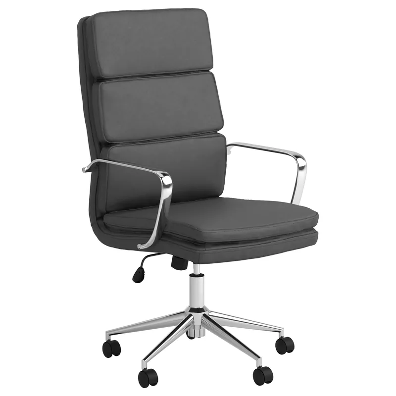 Ximena Upholstered Adjustable High Back Office Chair Grey - Coaster