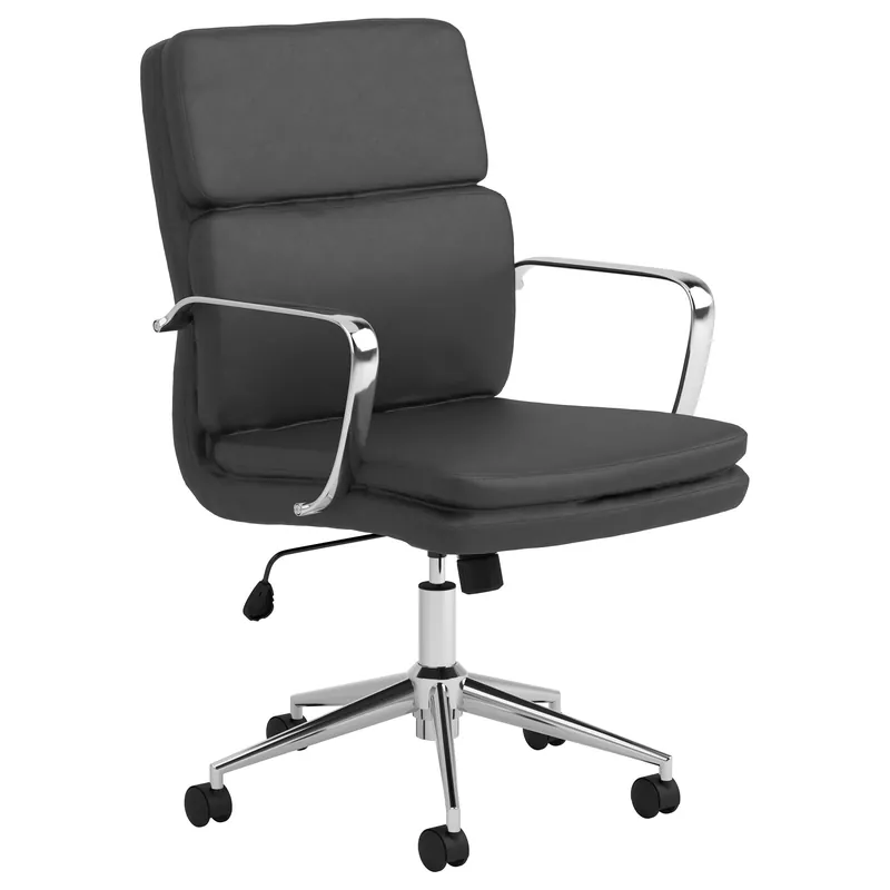 Ximena Upholstered Adjustable Mid Back Office Chair Black - Coaster