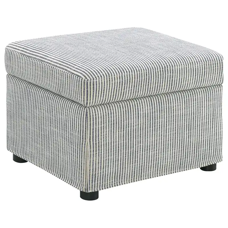 Winter Upholstered Hydraulic Lift Top Storage Ottoman Grey - Coaster