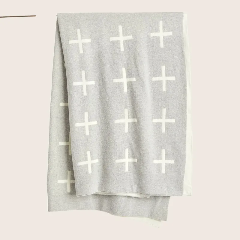 Cross Knit Throw - Hawkins New York (Drop ship)