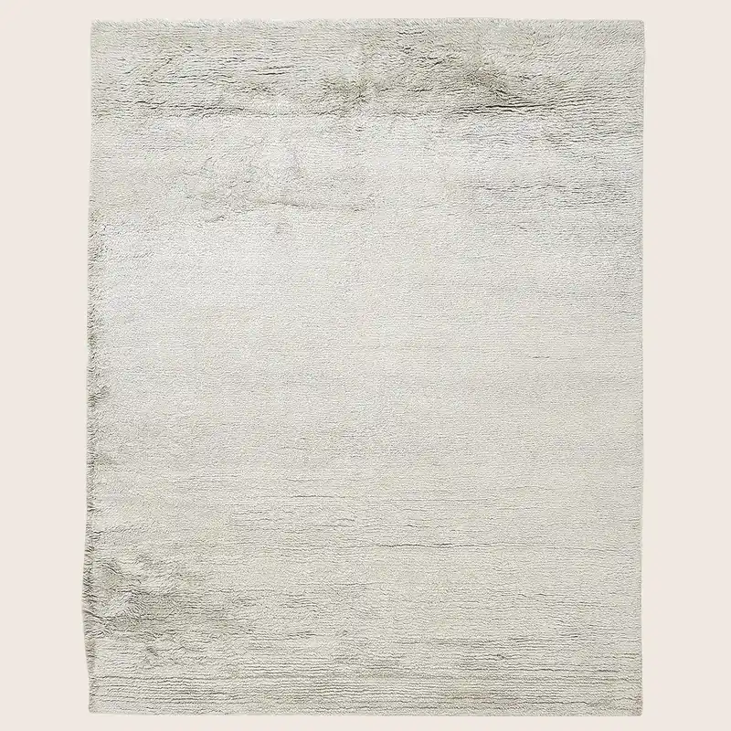 Silver Plush Wool Rug - 8' x 10'
