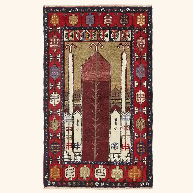 Vintage Turkish Rug - 4"x6"