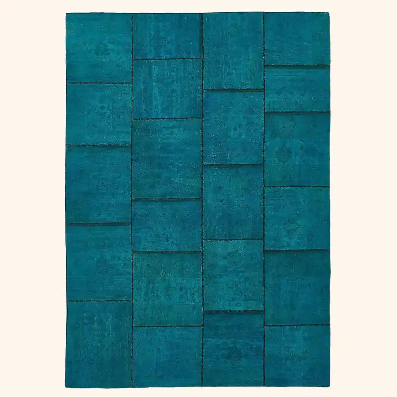 Blue Samsara Wool Rug - 7'1" x 10'3"