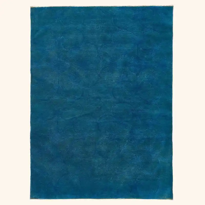 Blue Samsara Wool Rug - 4' x 5'5"