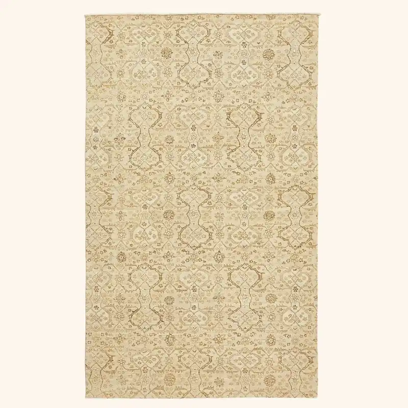 Beige Samsara Wool Rug - 5' x 8'