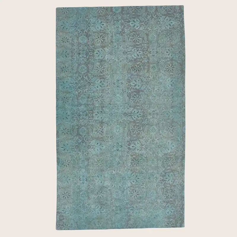 Blue & Grey Samsara Wool Rug - 4'7" x 7'11"