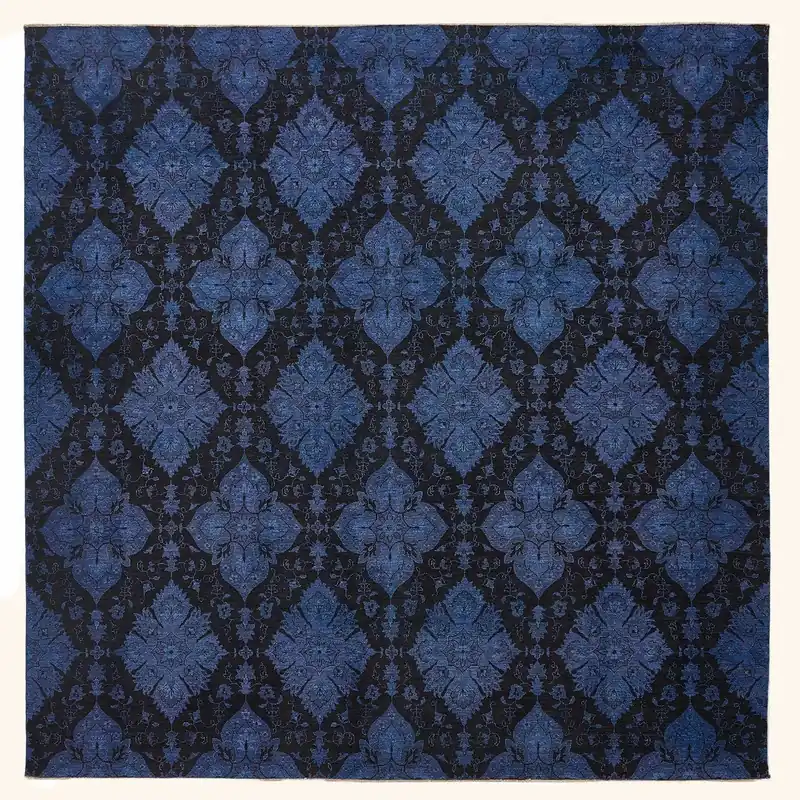 Blue Samsara Wool Rug - 9'11" x 9'11"