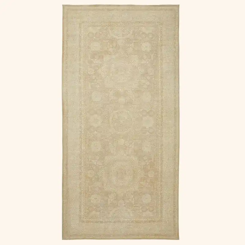 Beige Samsara Wool Rug - 9'5" x 19'