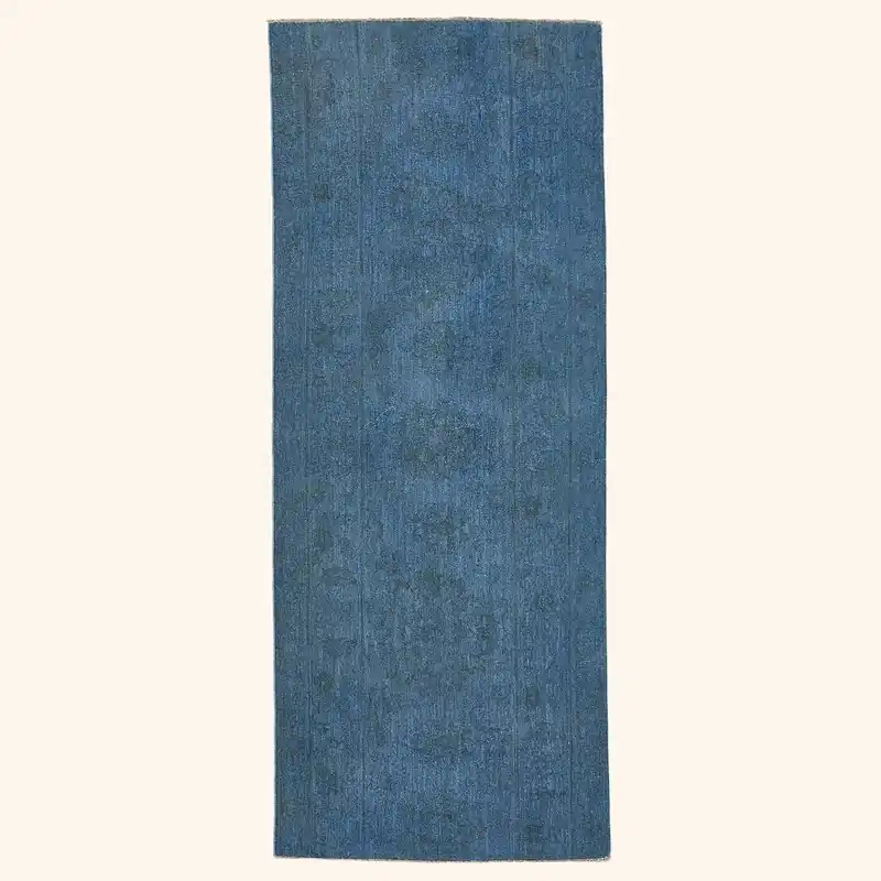 Blue Samsara Wool Rug - 3'4" x 7'9"