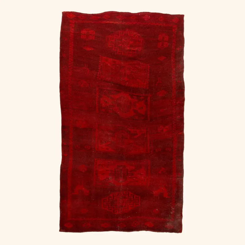 Red Samsara Wool Rug - 6'10" x 12'4"