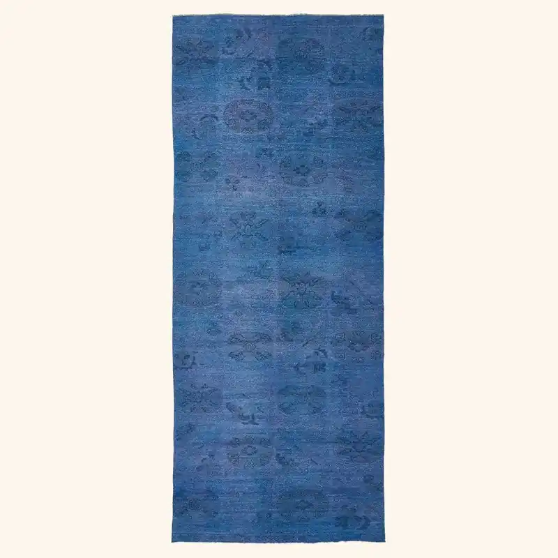 Blue Samsara Wool Rug - 5'10" x 5'10"