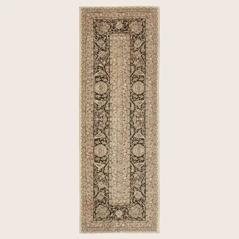 Beige Samsara Wool Runner - 4'7" x 13'1"