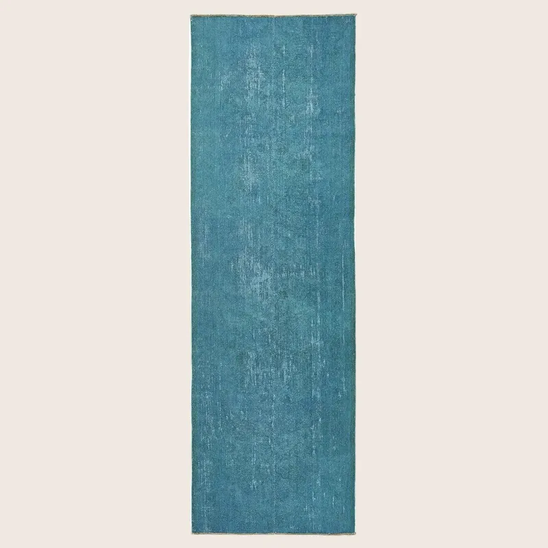 Blue Samsara Wool Runner - 3'7" x 11'7"