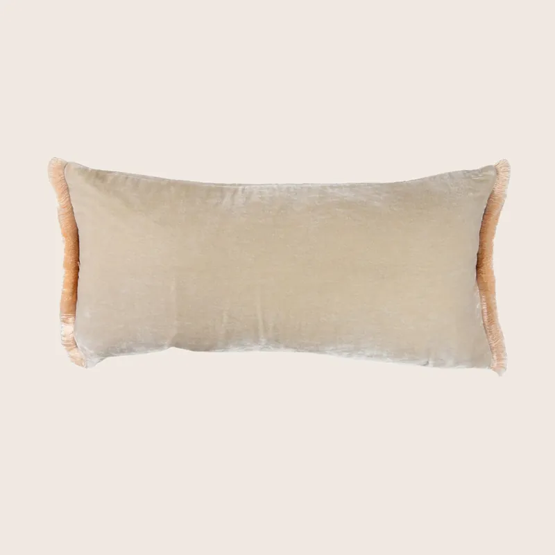 Silk Velvet Fringe Lumbar - Anke Drechsel