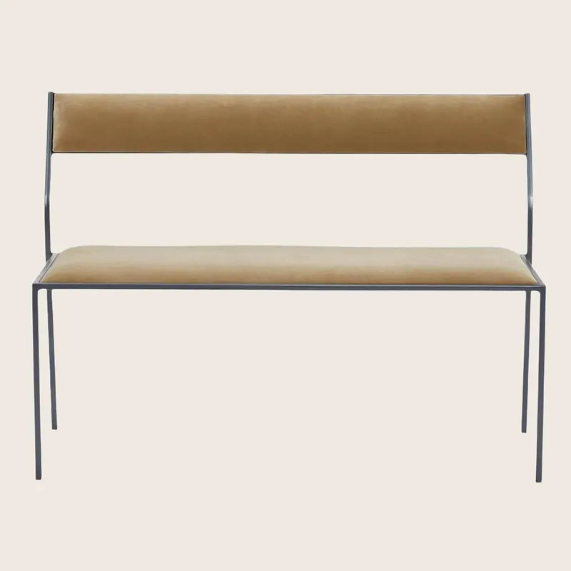 Flatiron Armless Upholstered Bench - Steele Ethnic