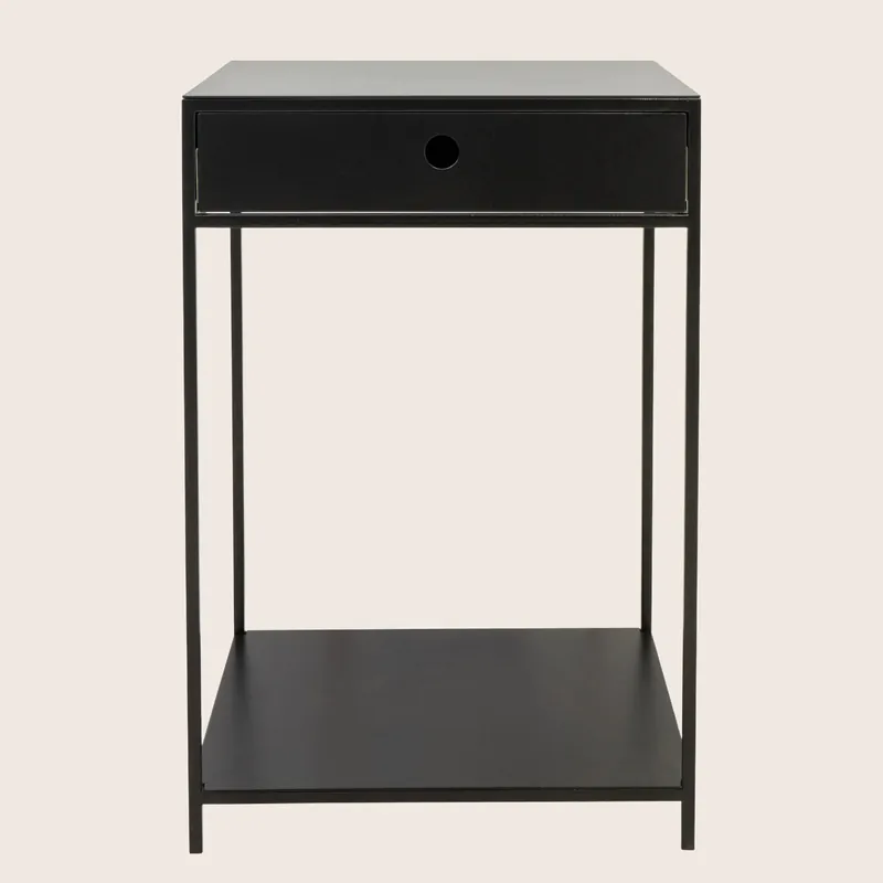 Flatiron Forge Nightstand | Side Table - Steele Ethnic