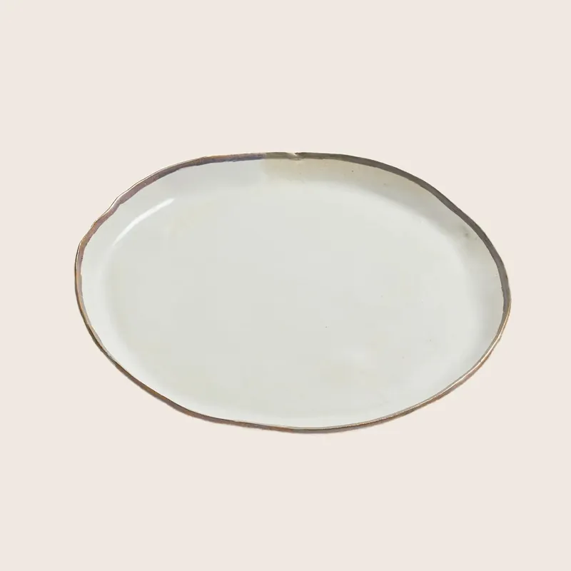Pure Gold Platter - Bella Porcelain Llc