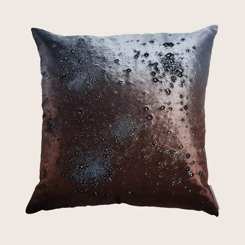 Calcite Crystal Pillow Blue - Aviva Stanoff