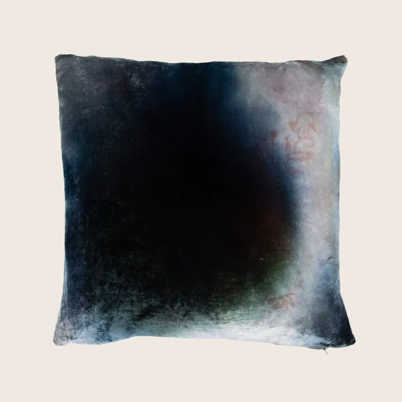Purple Stain Velvet Pillow - Aviva Stanoff
