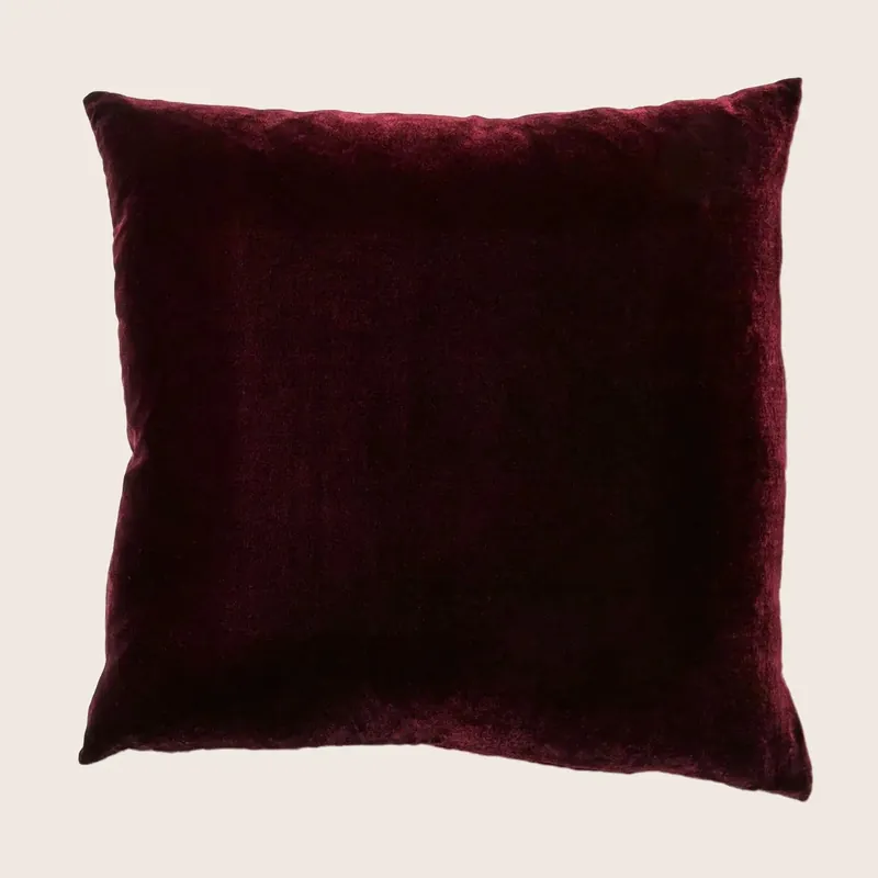 Velvet Pillow Eggplant - Aviva Stanoff
