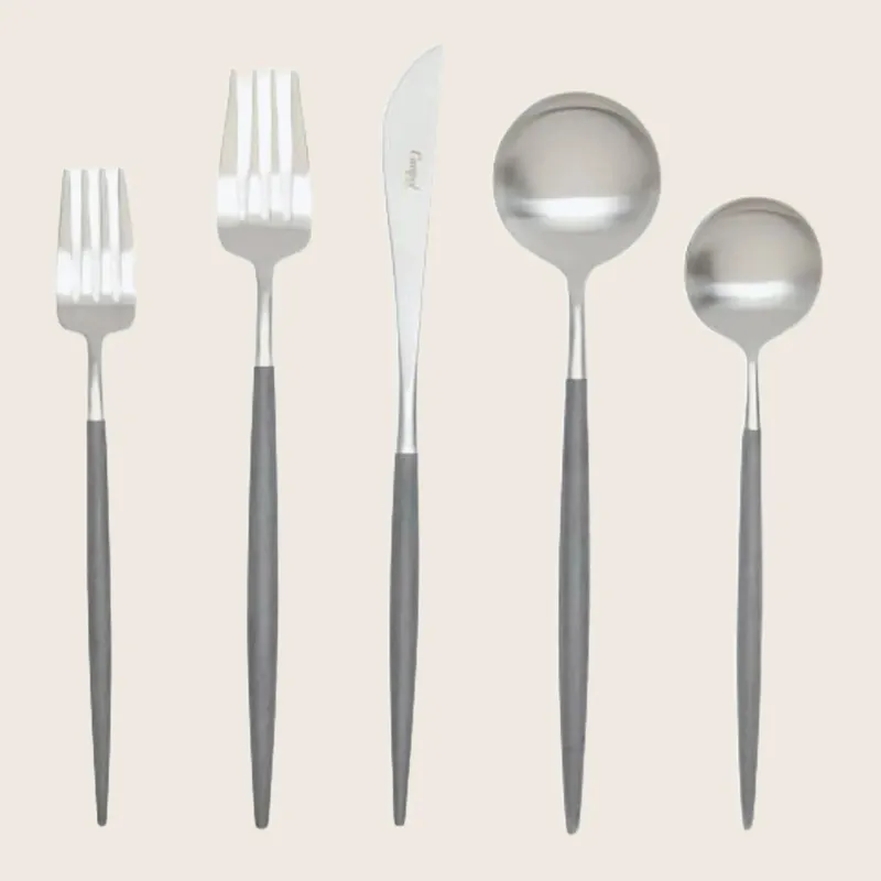 Goa 5-Piece Flatware Set Gray