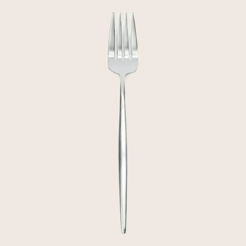 Moon Dessert Salad Fork Brushed Stainless Steel - Cutipol