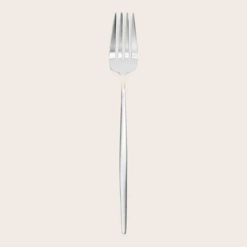 Moon Dinner Fork Brushed Stainless Steel - Cutipol