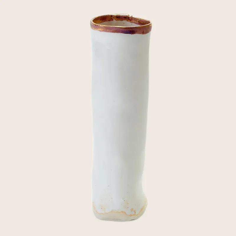 Pure Gold Bud Vase - Bella Porcelain Llc
