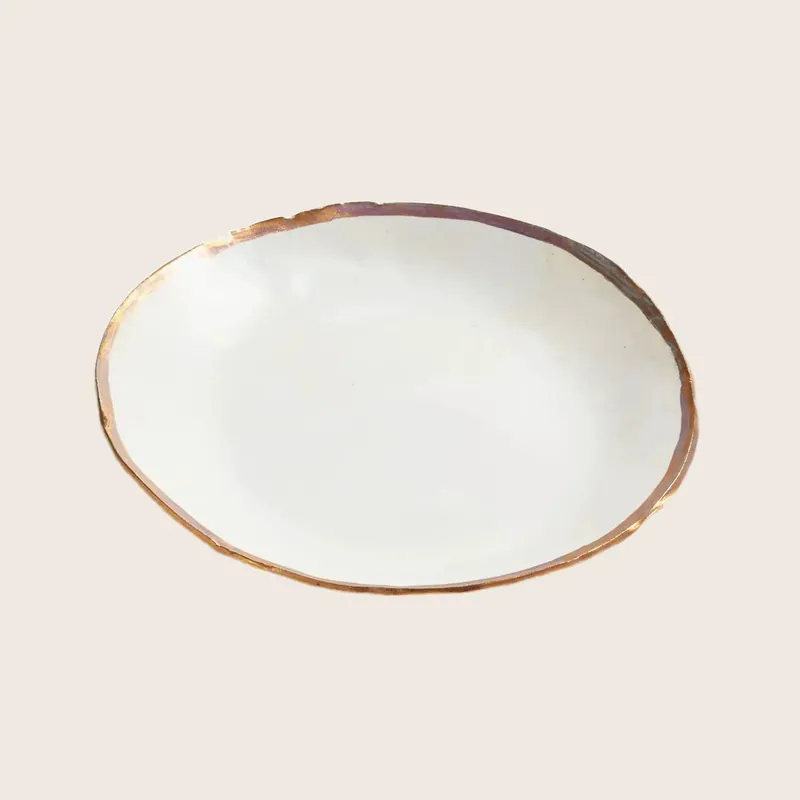Pure Gold Share Plate - Bella Porcelain Llc