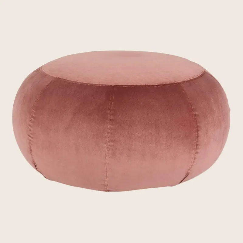 Geo Smooth Velvet Ottoman, Medium - Saba Italia Srl