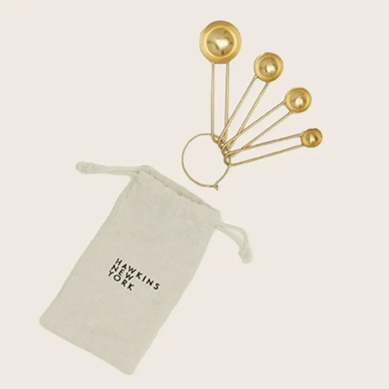 Simple Brass Measuring Spoons - Hawkins New York (Drop ship)