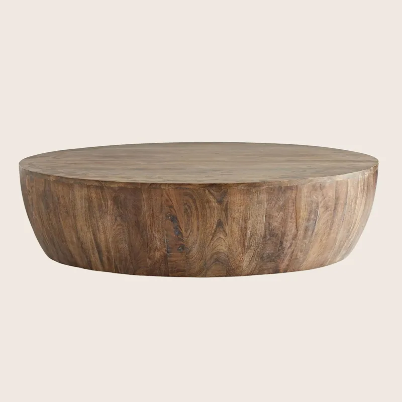 Round Wooden Coffee Table - Arteriors