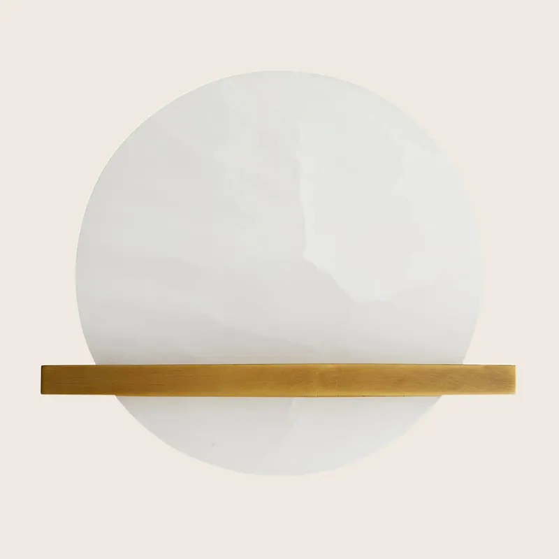 White Onyx Circle Sconce - Arteriors