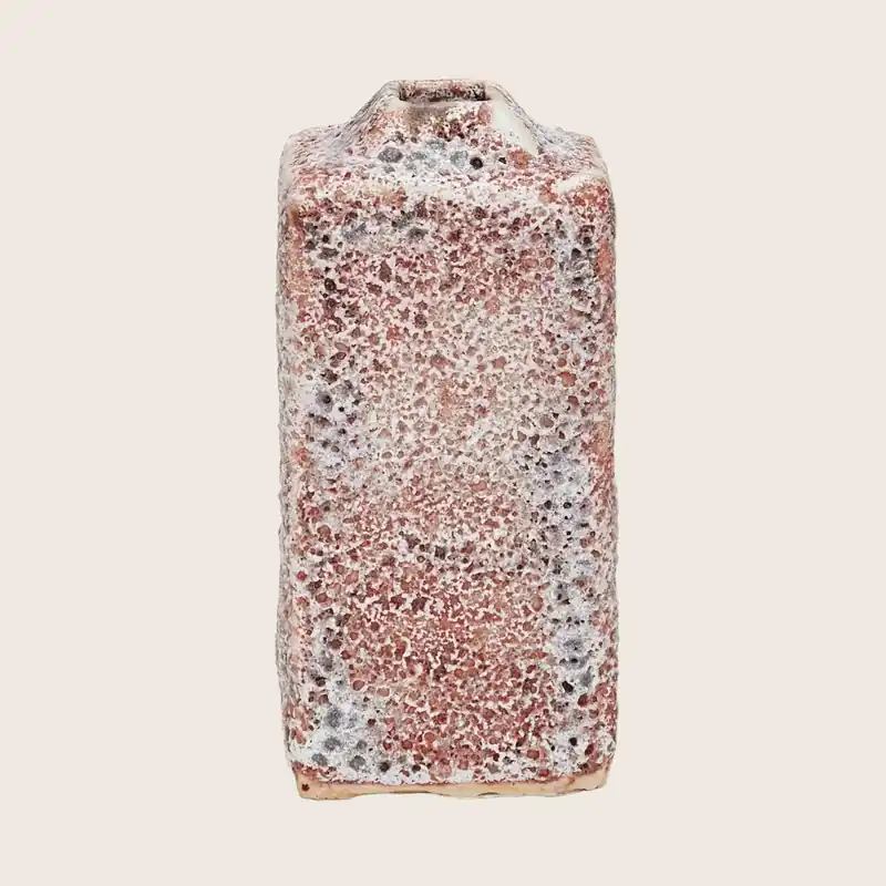 Ash Cloud Rectangle Vase, Pink - Bjarni Sigurdsson