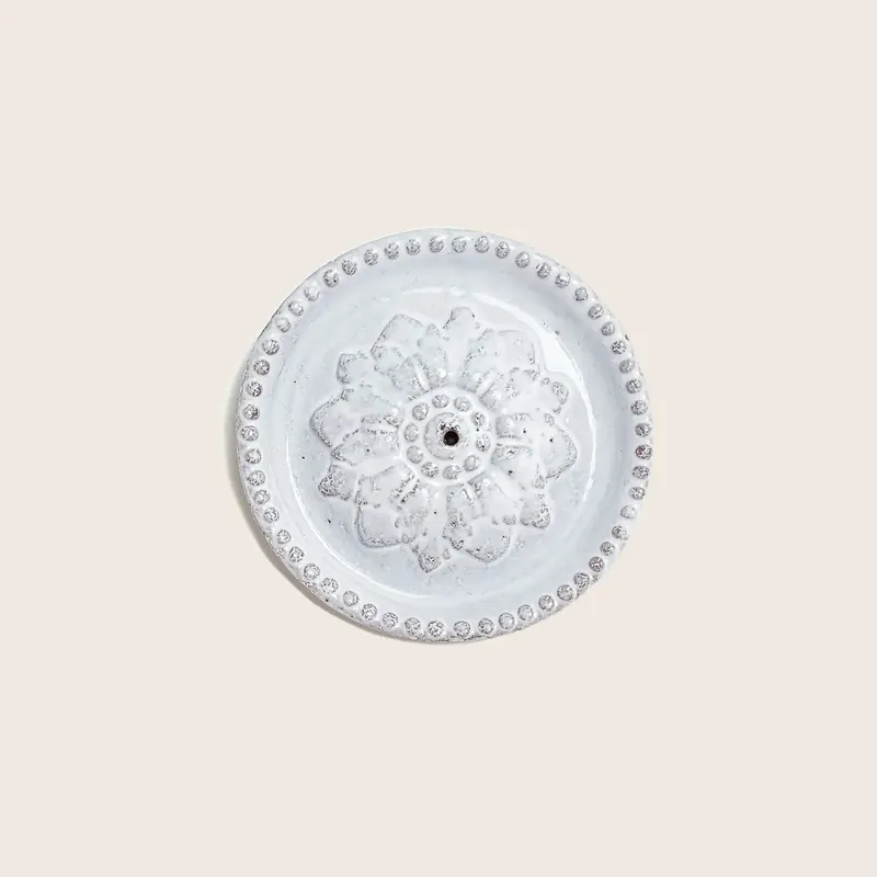 Emilie Pearls Incense Holder - Astier de Villatte Sarl