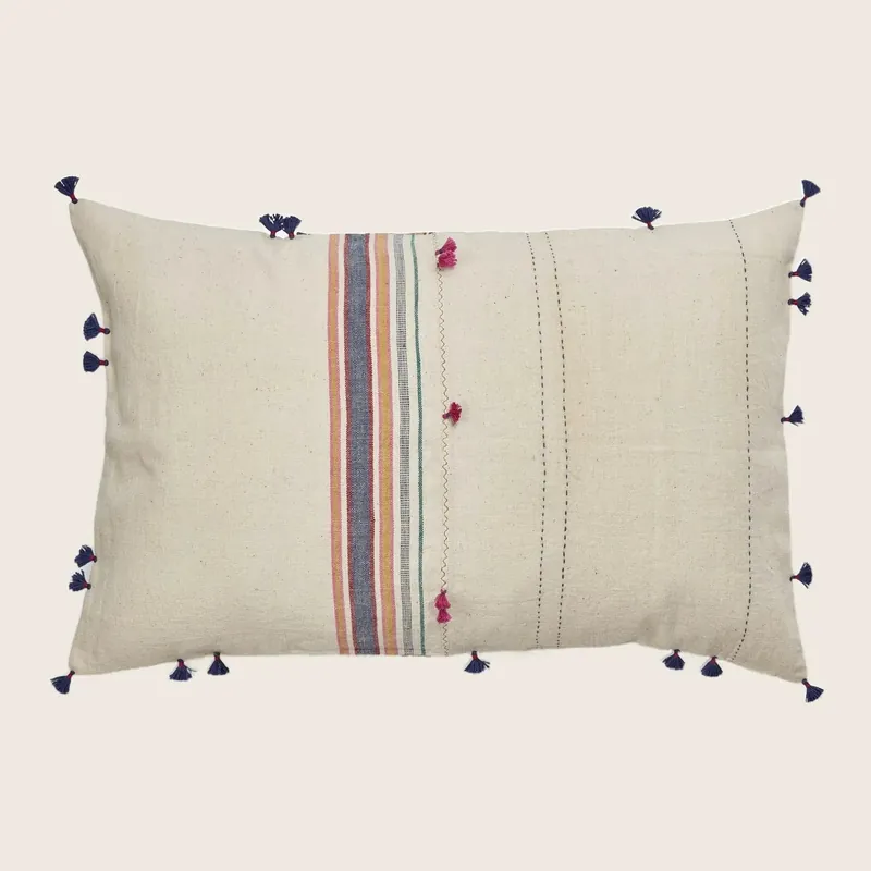 Ahir Multi Tassel Pillow - Studio Chinar