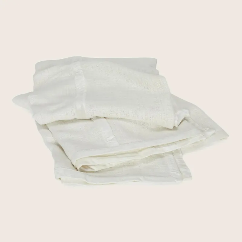 Chunky Woven Coverlet White - Kevin O'Brien (Drop Ship)