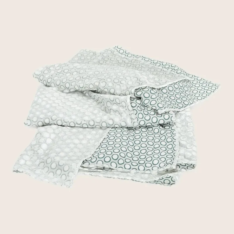Velvet Oversize Sheer Dots Throw with Baby Hem - Kevin O'Brien (Drop Ship)