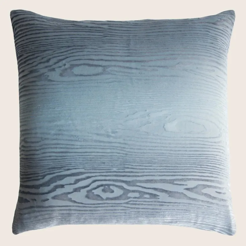 Woodgrain Velvet Throw Pillow, Dusk - Kevin O'Brien (Drop Ship)