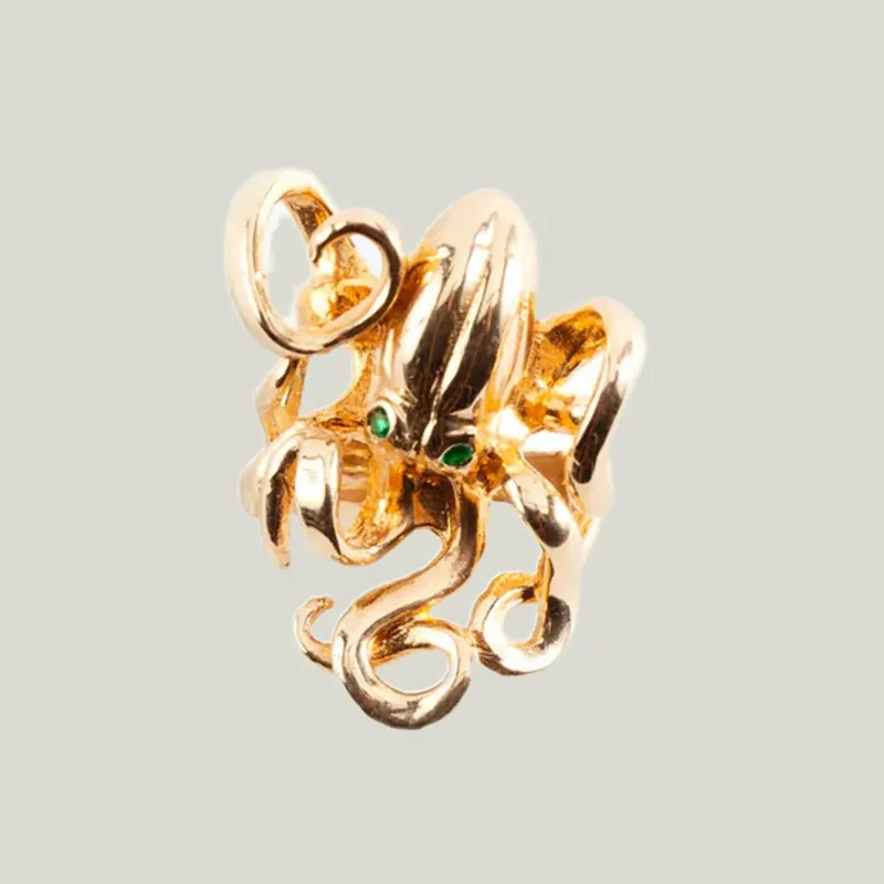Gold Octopus Ring - Blue Morpho Jewelry (Consigned)