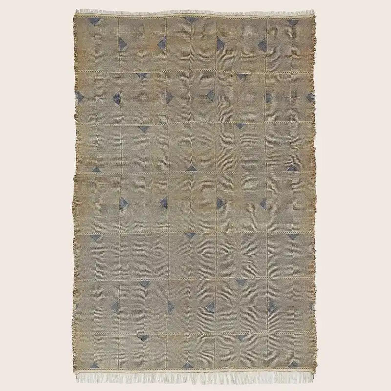 Beige Moroccan Wool Rug - 12'1" x 19'1"