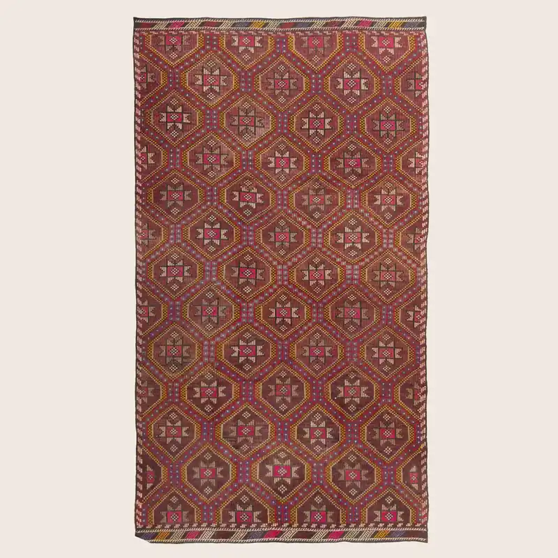 Purple Vintage Bekarys Rug - 5' x 10'